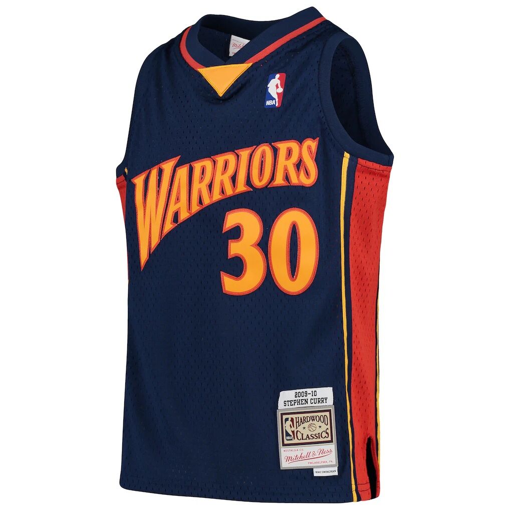 Stephen Curry Golden State Warriors Mitchell & Ness Youth 2009-10 Hardwood Classics Swingman Throwback Jersey