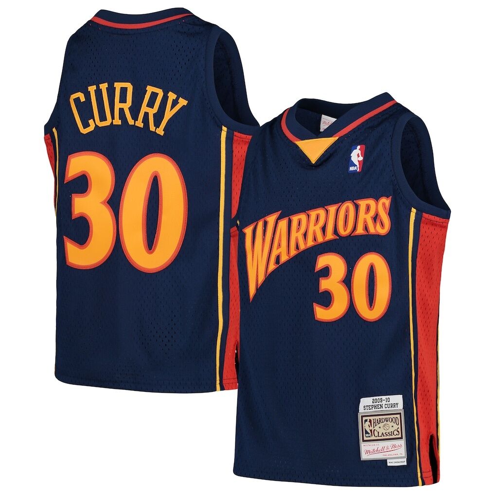 Stephen Curry Golden State Warriors Mitchell & Ness Youth 2009-10 Hardwood Classics Swingman Throwback Jersey
