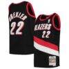 Clyde Drexler Portland Trail Blazers Mitchell & Ness Youth 1991/92 Hardwood Classics Swingman Jersey - Black - Front View