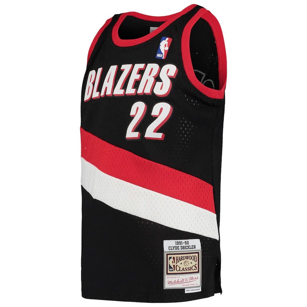 Clyde Drexler Portland Trail Blazers Mitchell & Ness Youth 1991/92 Hardwood Classics Swingman Jersey