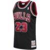 Michael Jordan Chicago Bulls Mitchell & Ness 1997/98 Hardwood Classics Authentic Jersey - Black - Back View