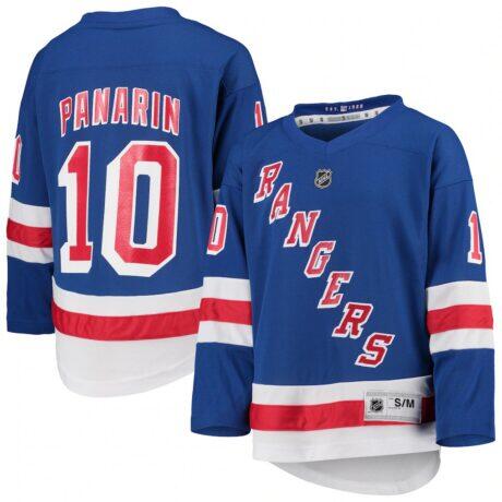 Artemi Panarin New York Rangers Youth Home Replica Player Jersey - Blue - Front View