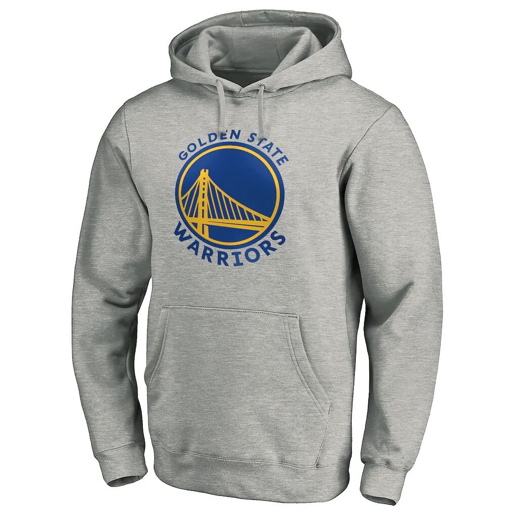 Golden State Warriors Alternate Logo Pullover Hoodie – Heather Gray