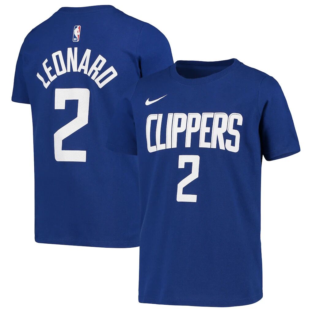 Kawhi Leonard LA Clippers Nike Youth Icon Edition Name & Number Performance T-Shirt