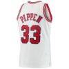 Scottie Pippen Chicago Bulls Mitchell & Ness Hardwood Classics Swingman Jersey - White - Detail View