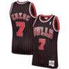 Toni Kukoc Chicago Bulls Mitchell & Ness 1995/96 Hardwood Classics Swingman Jersey - Black - Front View