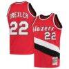 Clyde Drexler Portland Trail Blazers Mitchell & Ness 1983/84 Hardwood Classics Swingman Jersey - Red - Front View