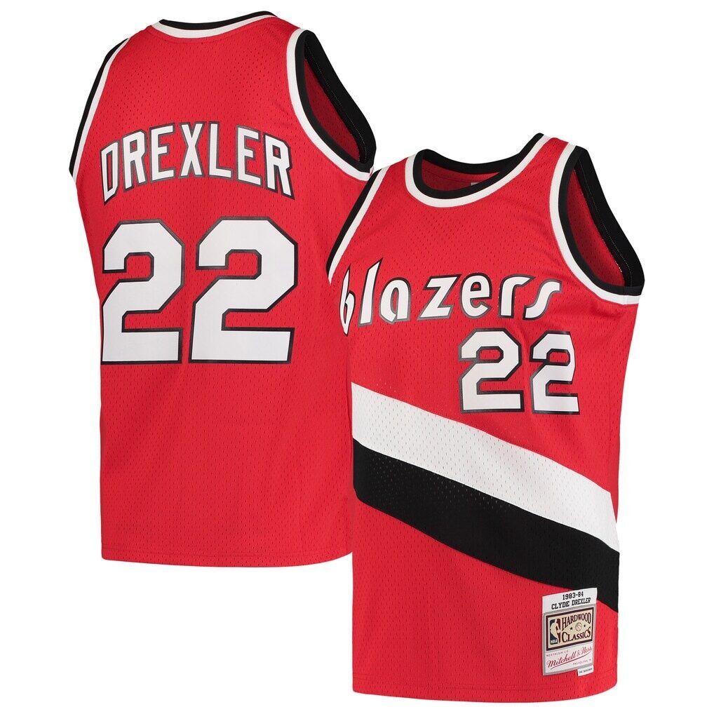 Clyde Drexler Portland Trail Blazers Mitchell & Ness 1983/84 Hardwood Classics Swingman Jersey