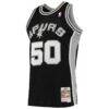David Robinson San Antonio Spurs Mitchell & Ness 1991/92 Hardwood Classics Swingman Jersey - Black - Side View