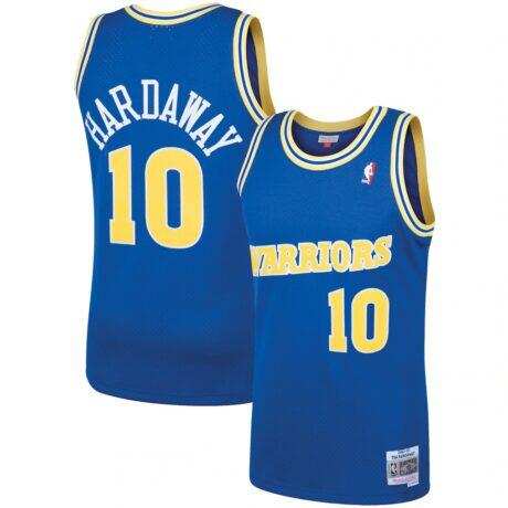 Tim Hardaway Golden State Warriors Mitchell & Ness 1990/91 Hardwood Classics Swingman Jersey - - Front View