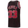 Scottie Pippen Chicago Bulls Mitchell & Ness Hardwood Classics Swingman Jersey - Black - Detail View