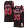 Scottie Pippen Chicago Bulls Mitchell & Ness Hardwood Classics Swingman Jersey - Black - Front View