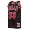 Scottie Pippen Chicago Bulls Mitchell & Ness Hardwood Classics Swingman Jersey - Black - Side View
