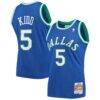 Jason Kidd Dallas Mavericks Mitchell & Ness 1994/95 Hardwood Classics Swingman Jersey - Blue - Front View