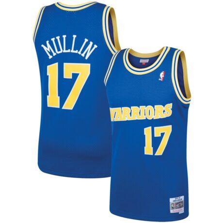 Chris Mullin Golden State Warriors Mitchell & Ness 1993/94 Hardwood Classics Swingman Jersey - - Front View