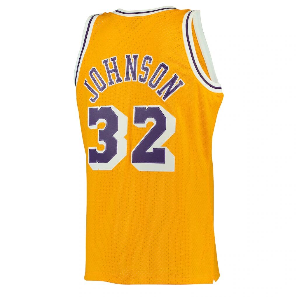Magic Johnson Los Angeles Lakers Mitchell & Ness 1984/85 Hardwood Classics Swingman Jersey