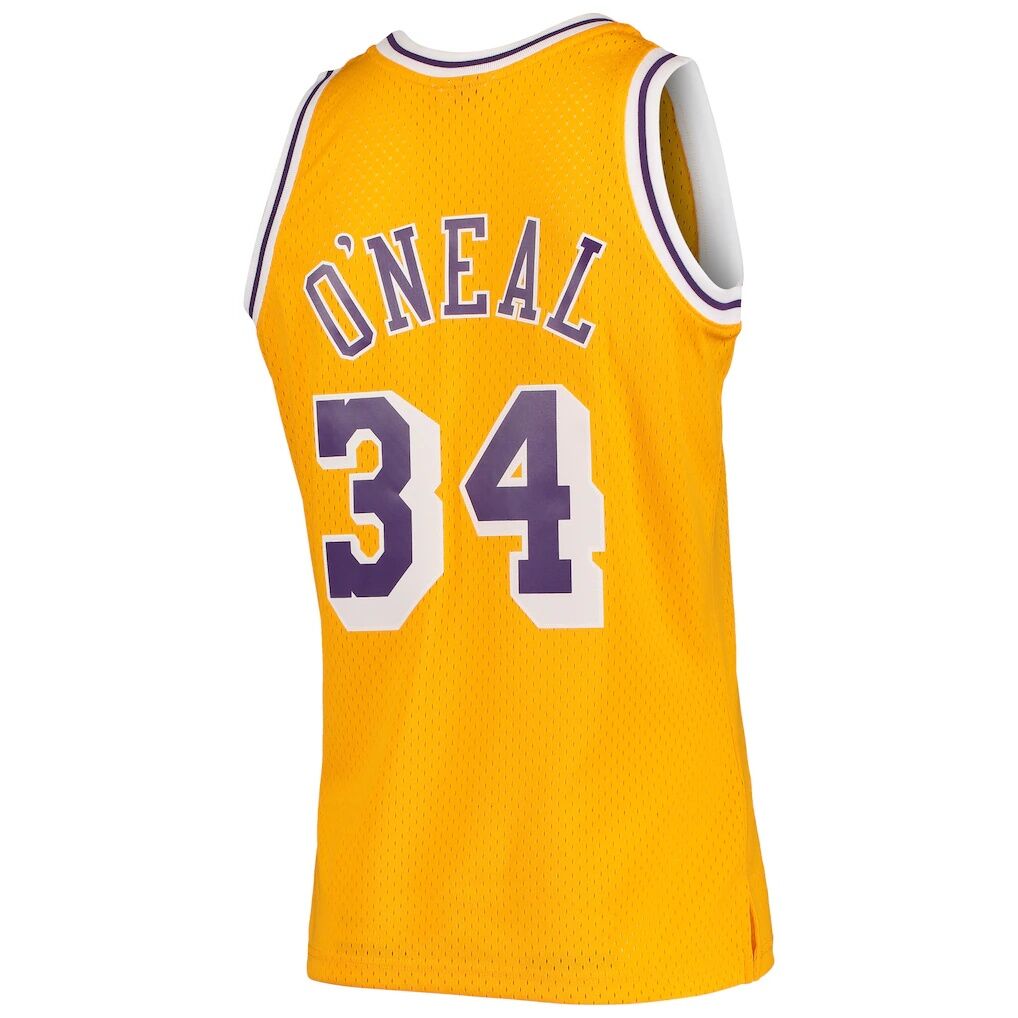 Shaquille O'Neal Los Angeles Lakers Mitchell & Ness Hardwood Classics Swingman Jersey
