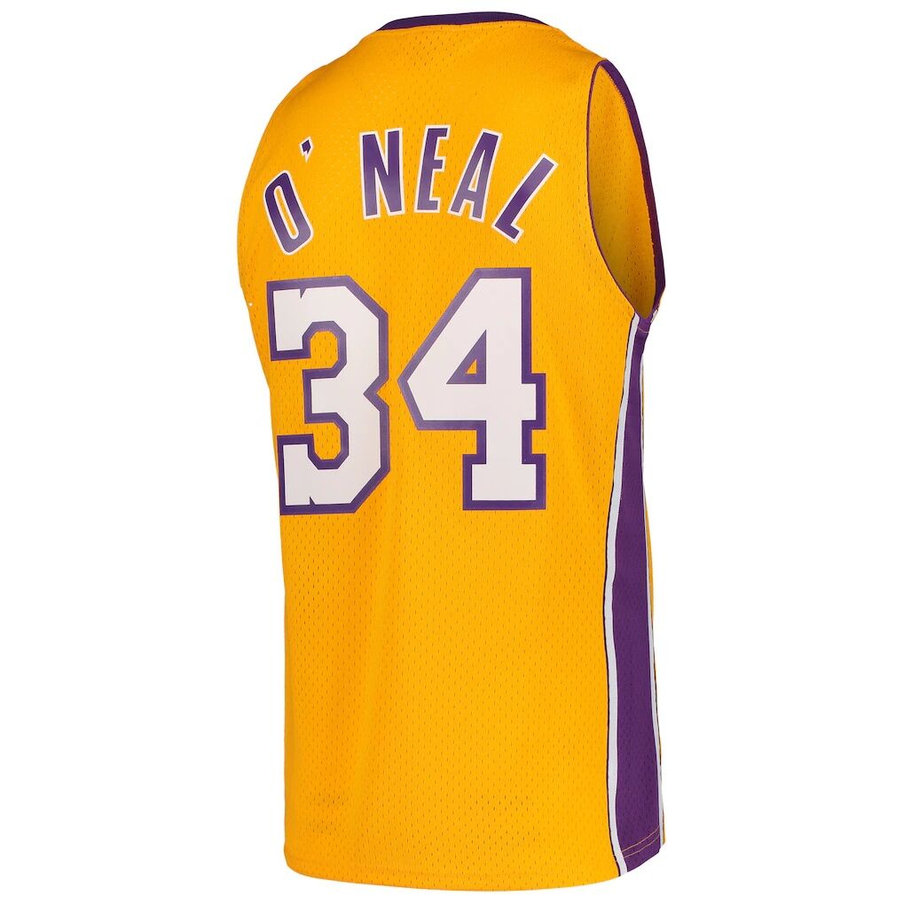 Shaquille O'Neal Los Angeles Lakers Mitchell & Ness Hardwood Classics Swingman Jersey