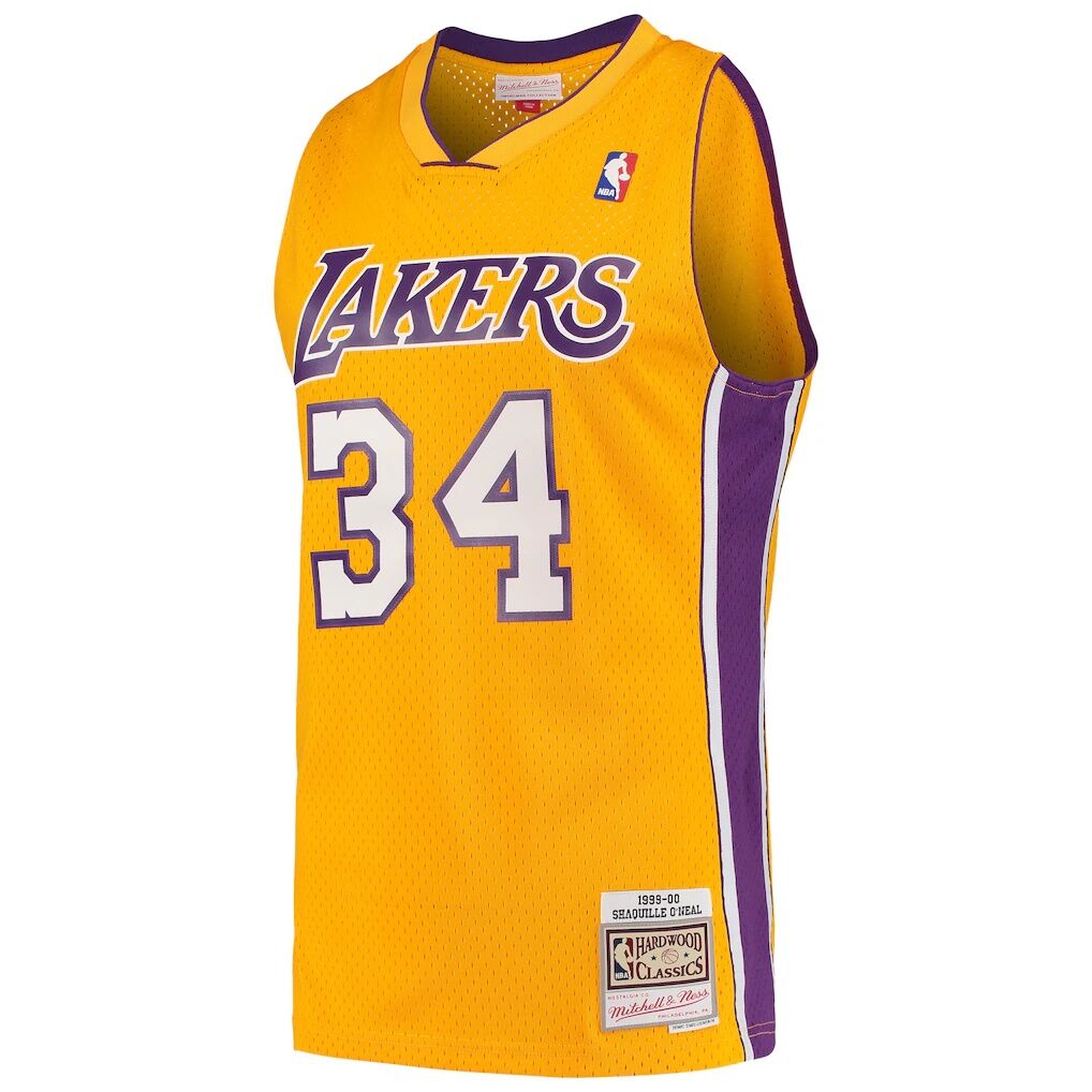 Shaquille O'Neal Los Angeles Lakers Mitchell & Ness Hardwood Classics Swingman Jersey