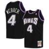Chris Webber Sacramento Kings Mitchell & Ness 2000/01 Hardwood Classics Swingman Jersey - Black - Front View