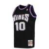 Mike Bibby Sacramento Kings Mitchell & Ness Hardwood Classics Swingman Jersey - Black - Side View