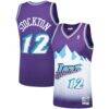 John Stockton Utah Jazz Mitchell & Ness Hardwood Classics Swingman Jersey - Purple - Front View
