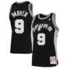 Tony Parker San Antonio Spurs Mitchell & Ness Hardwood Classics Swingman Jersey - Black - Front View