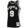 Tony Parker San Antonio Spurs Mitchell & Ness Hardwood Classics Swingman Jersey - Black - Side View