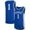 #1 Duke Blue Devils Nike Youth Replica Team Basketball Jersey - - Front View