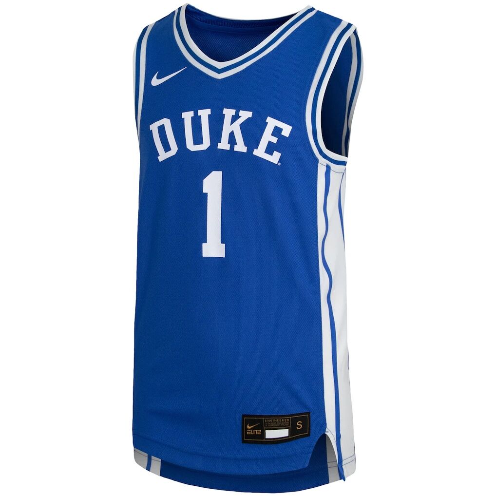 #1 Duke Blue Devils Nike Youth Replica Team Basketball Jersey - Royal