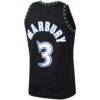 Stephon Marbury Minnesota Timberwolves Mitchell & Ness 1997/98 Hardwood Classics Swingman Jersey - Black - Detail View