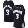 Stephon Marbury Minnesota Timberwolves Mitchell & Ness 1997/98 Hardwood Classics Swingman Jersey - Black - Front View