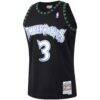 Stephon Marbury Minnesota Timberwolves Mitchell & Ness 1997/98 Hardwood Classics Swingman Jersey - Black - Side View