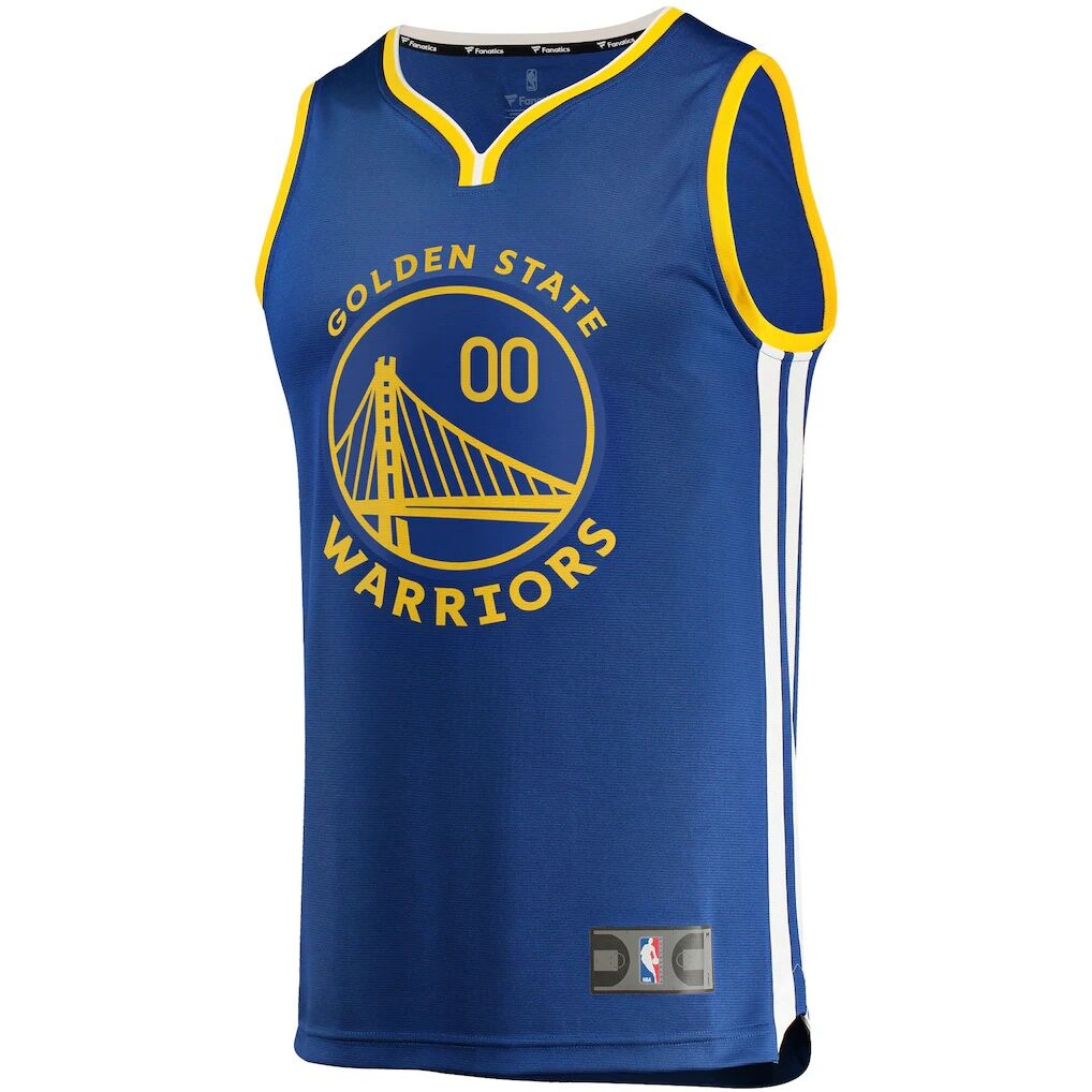 Golden State Warriors Fashion7 Youth 2019/20 Fast Break Custom Replica Jersey Royal – Icon Edition