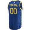Golden State Warriors Fashion7 Youth 2019/20 Fast Break Custom Replica Jersey Royal - - Detail View