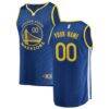 Golden State Warriors Fashion7 Youth 2019/20 Fast Break Custom Replica Jersey Royal - - Front View
