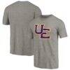 Evansville Purple Aces Big & Tall Classic Primary Tri-Blend T-Shirt - Gray - Front View