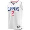Kawhi Leonard LA Clippers Fashion7 Fast Break Replica Player Jersey - White - - Back View