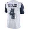 Dak Prescott Nike Dallas Cowboys Color Rush Vapor Limited Jersey - White - Detail View