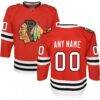 Chicago Blackhawks Youth Premier Custom Jersey - Red - Front View