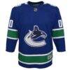 Vancouver Canucks Youth Premier Custom Jersey - Blue - Side View