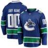 Vancouver Canucks Fashion7 Home Team Breakaway Custom Jersey - Blue - Front View
