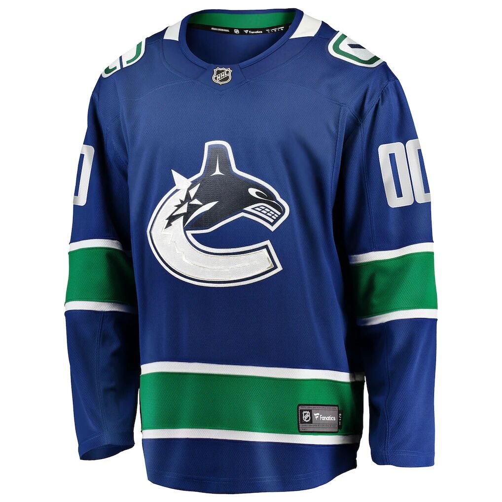 Vancouver Canucks Fashion7 Home Team Breakaway Custom Jersey