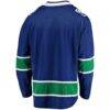 Vancouver Canucks Fashion7 Home Team Breakaway Jersey - Blue - Detail View