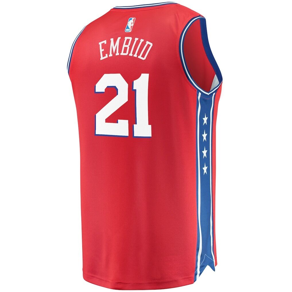 Joel Embiid Philadelphia 76ers Fashion7 Youth 2019/20 Fast Break Replica Player Team Jersey - Statement Edition