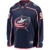 Elvis Merzlikins Columbus Blue Jackets Fashion7 Home Breakaway Player Jersey - Navy - Side View