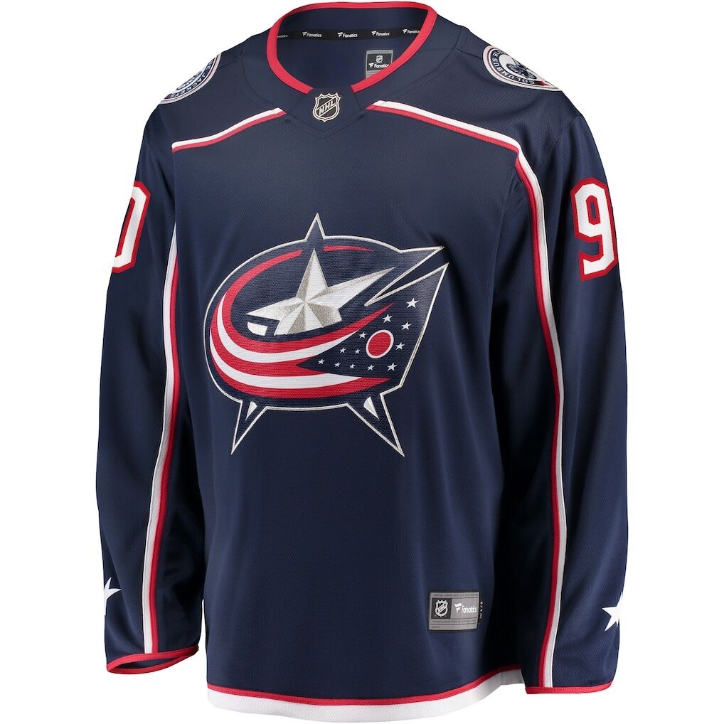 Elvis Merzlikins Columbus Blue Jackets Fashion7 Home Breakaway Player Jersey