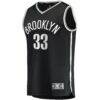 Nicolas Claxton Brooklyn Nets Fashion7 Fast Break Player Jersey - Black - Side View