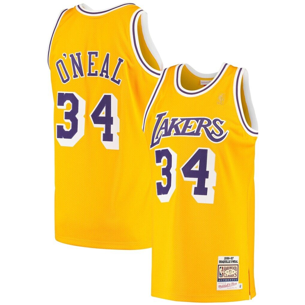 Shaquille O'Neal Los Angeles Lakers Mitchell & Ness 1996/97 Hardwood Classics Authentic Jersey