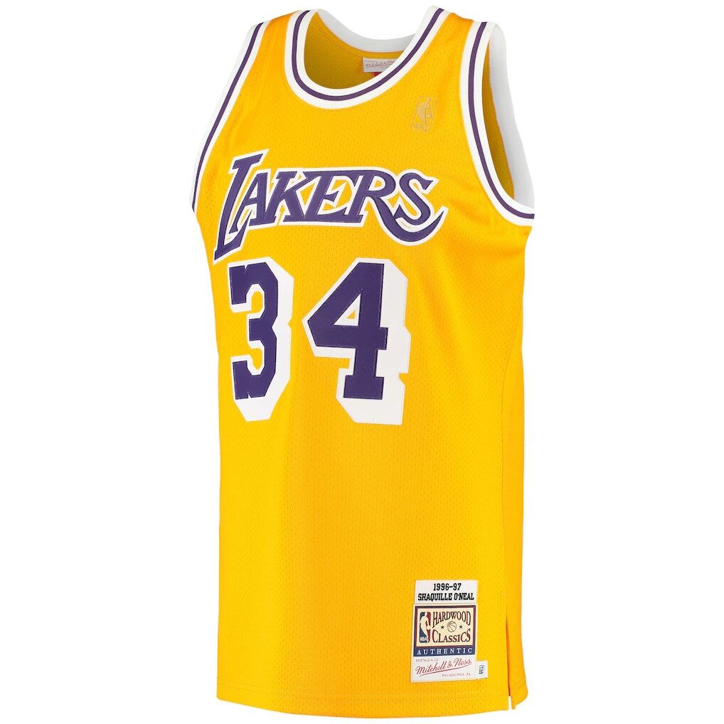 Shaquille O'Neal Los Angeles Lakers Mitchell & Ness 1996/97 Hardwood Classics Authentic Jersey